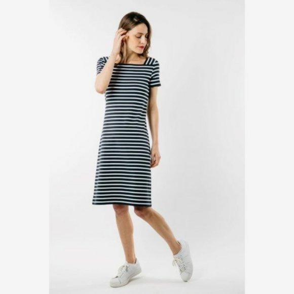 Saint James Dresses & Skirts - Saint James Tolede II Striped Jersey Dress Size 8.